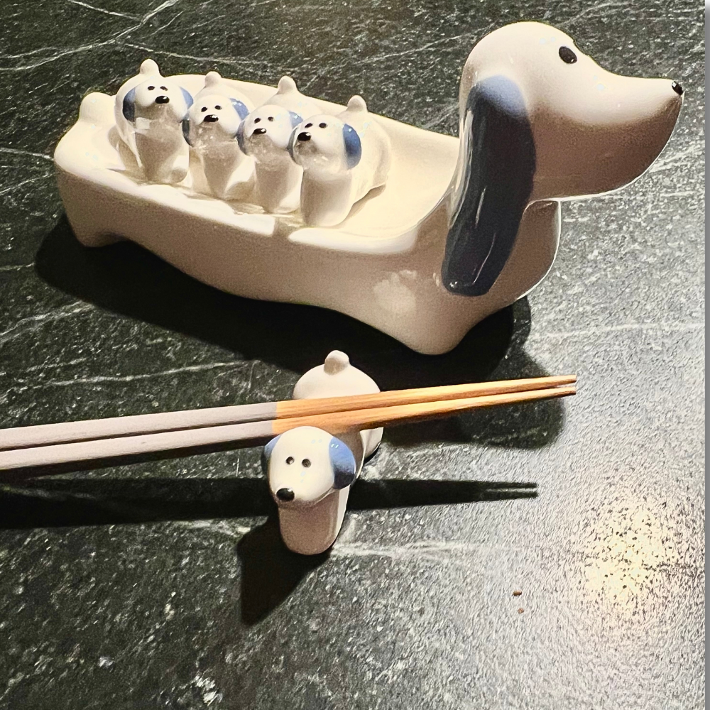 Dog & Puppies - Utensil / Chopstick Rest