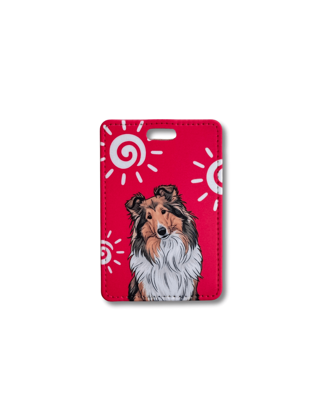 Collie Luggage Tag | Classic Dog Travel Tag