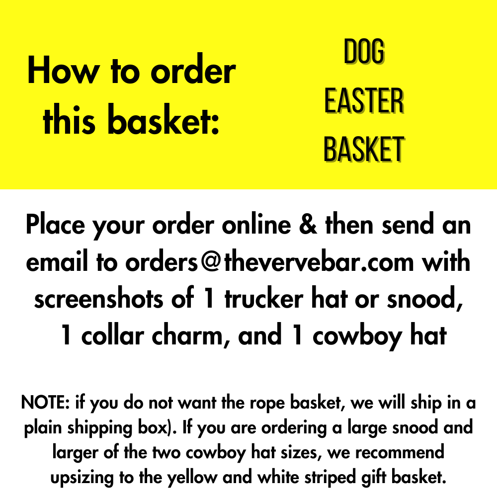 how to order instructions for dog easter basket