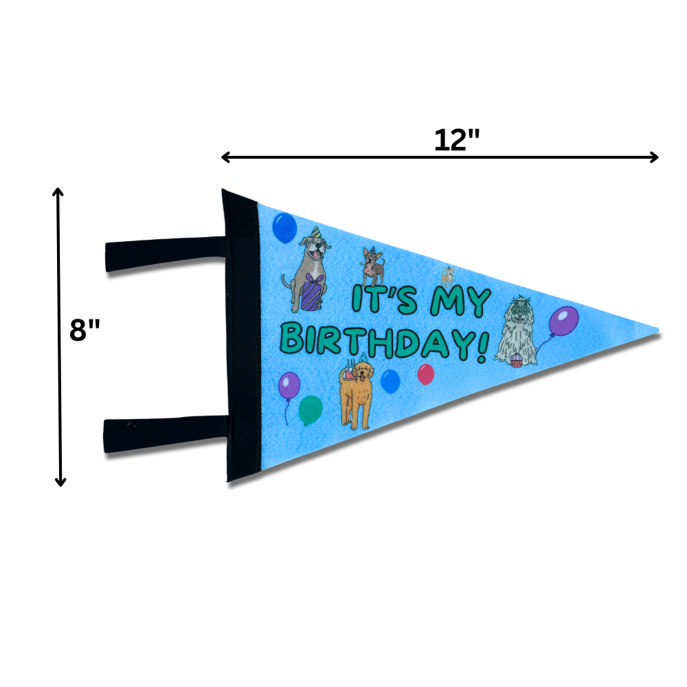 Dog Birthday Felt Pennant Banner
