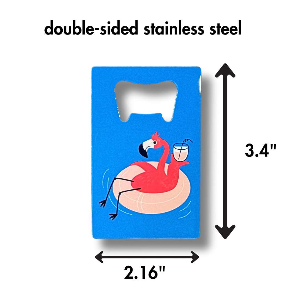 Fun Party Flamingo Bottle Opener for Wallet
