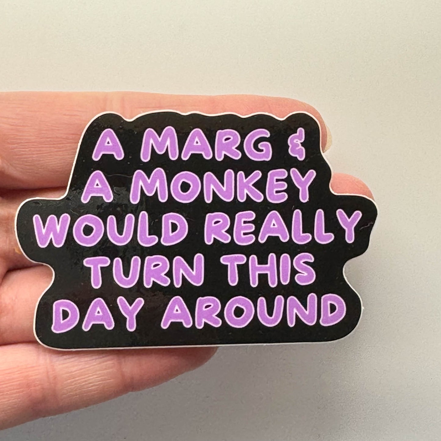 Funny Monkey Sticker / Margarita Sticker