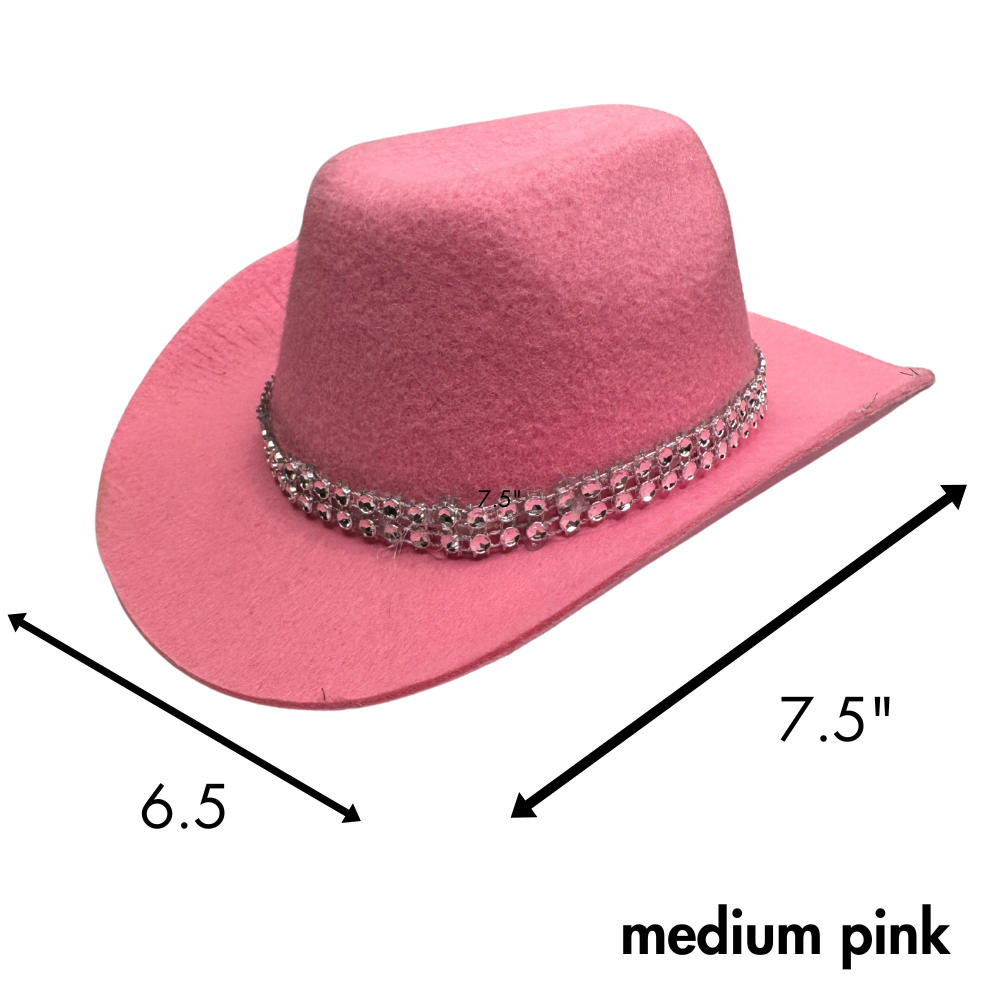 dimensions for medium dog cowboy hat