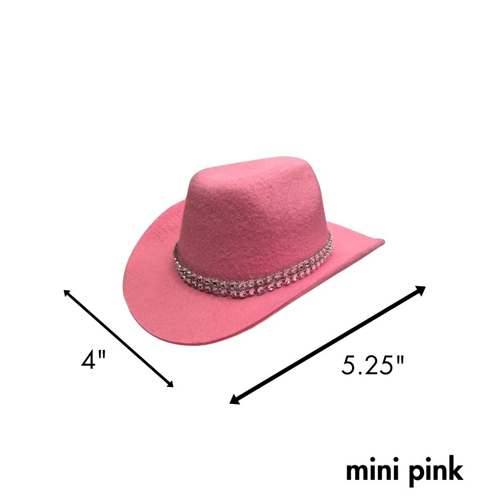 dimensions for mini dog cowboy hat