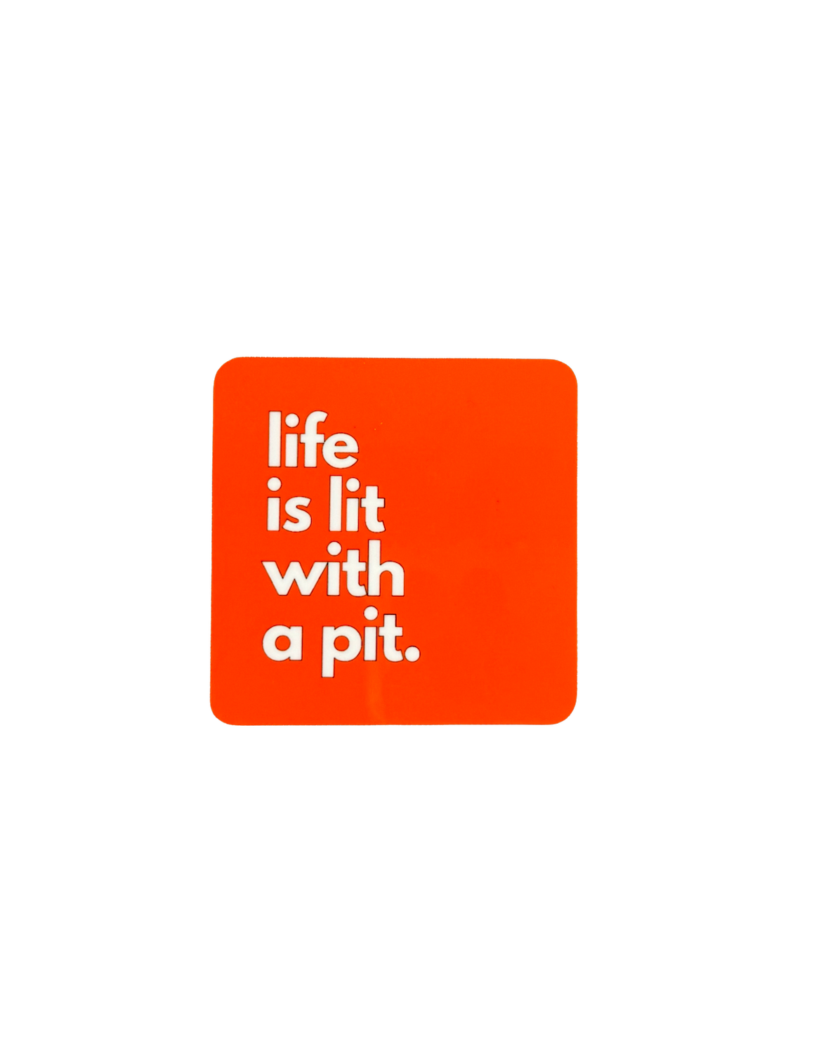 "Life is Lit with a Pit" Pit Bull Magnet "Pittie" Gift