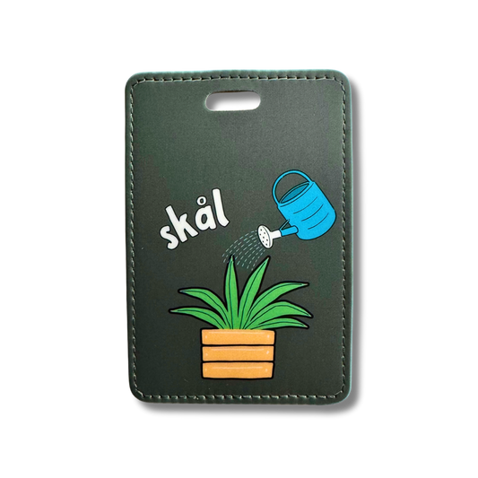 Funny Plant Luggage Tag | Nordic Plant Humor Gift