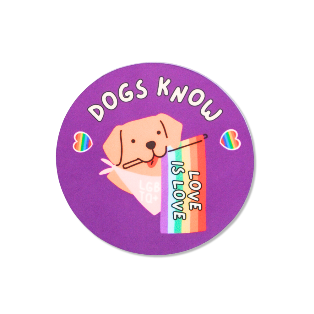 Pride Dog Refrigerator Magnet
