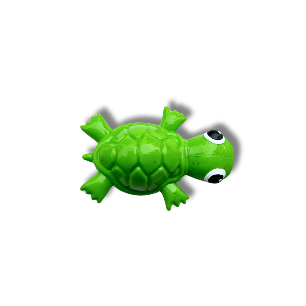 green puzzle toy shaped like a turtle for small dogs