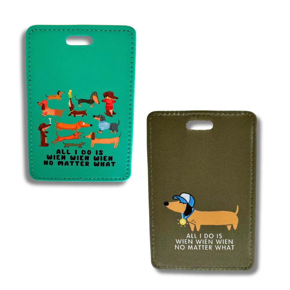 Funny Dachshund Luggage Tag | Wiener Dog Gift