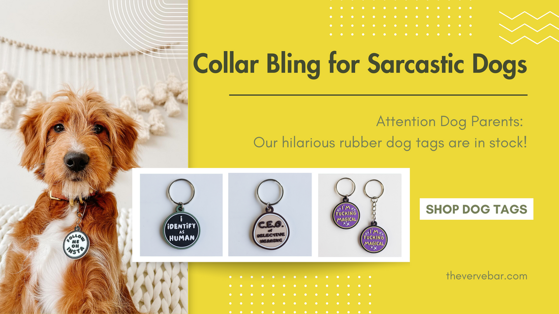 New Sassy Pet Tags Creating a Stir in our Dog Boutique!