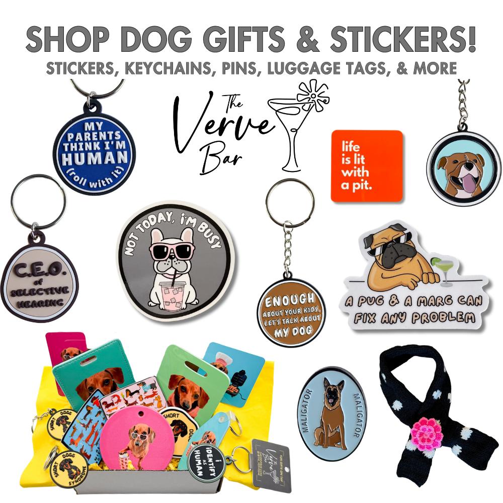 Image of assorted fun and unique gifts for dog parents