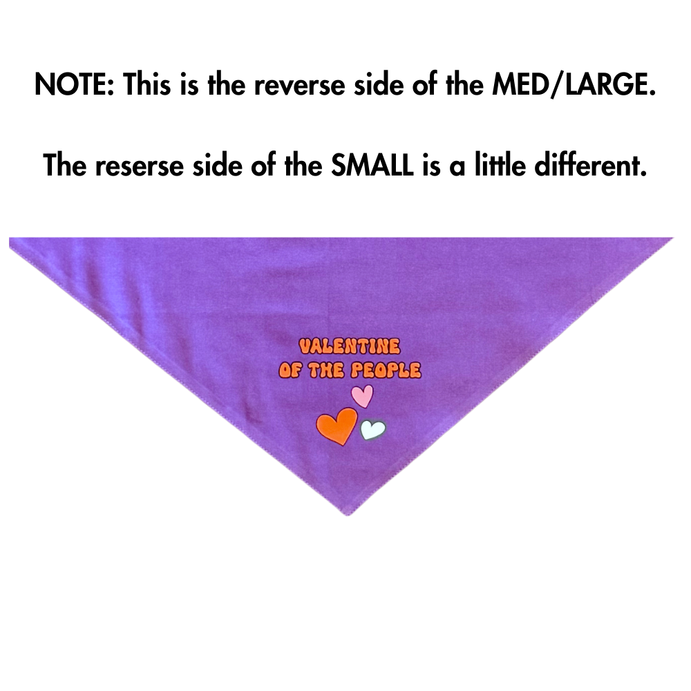 Valentine Dog Bandana | Purple Dog Accessory