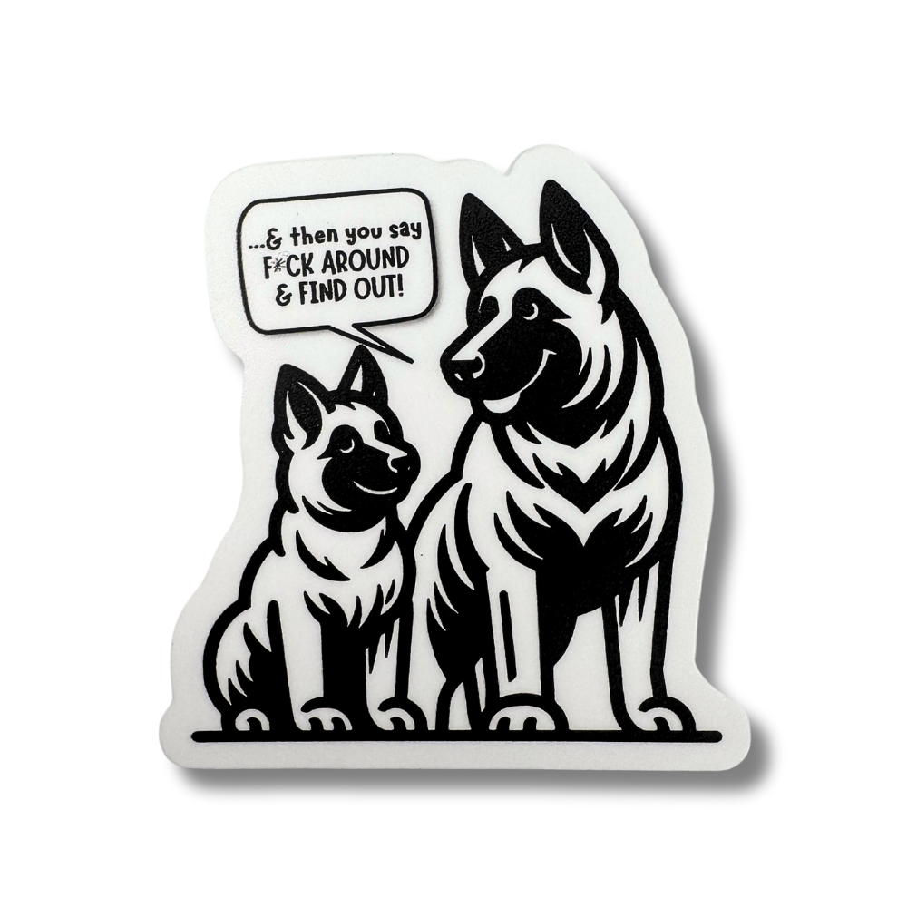 GSD Sticker | Sassy German Shepherd Dog Decal