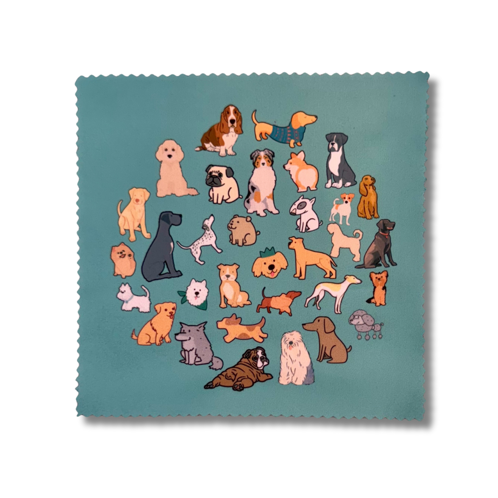 Unique Dog Lover Gift | Fun Lens Cloths Set 3