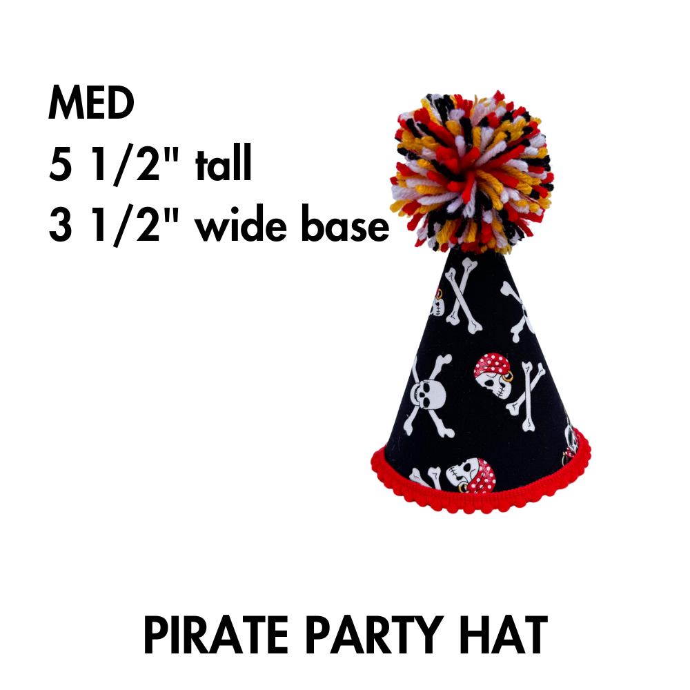 kid or dog pirate party hat in size medium
