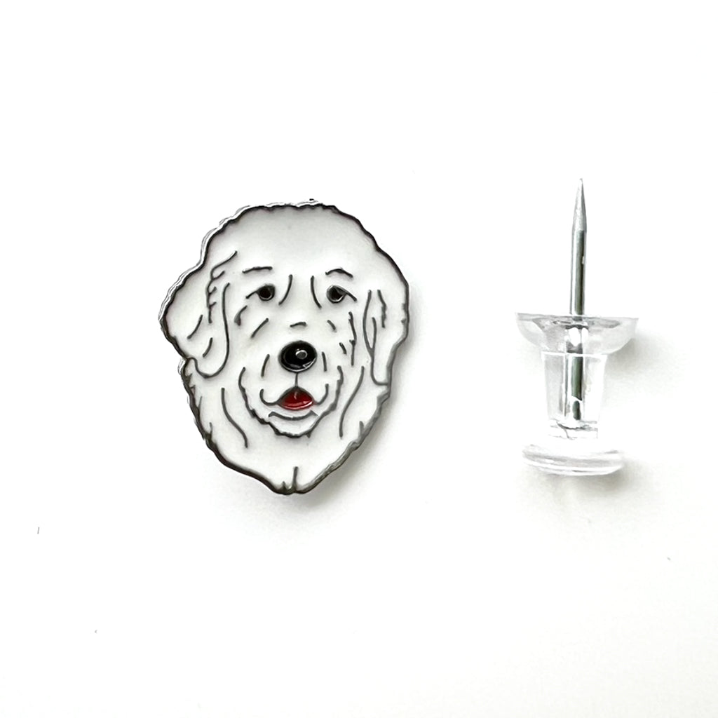 Enamel Dog Pin - Great Pyrenees