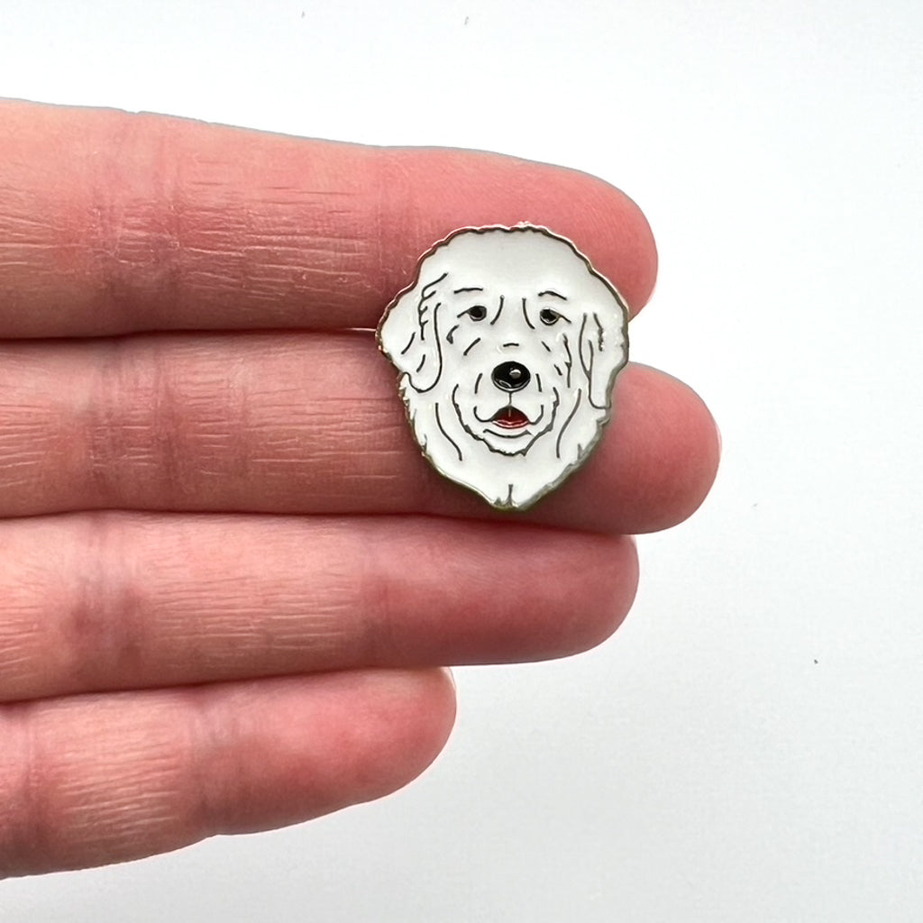 Enamel Dog Pin - Great Pyrenees