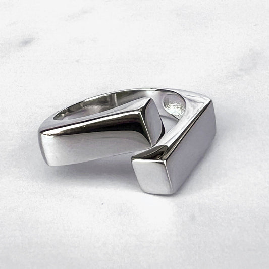 Silver Chunky Wrap Ring