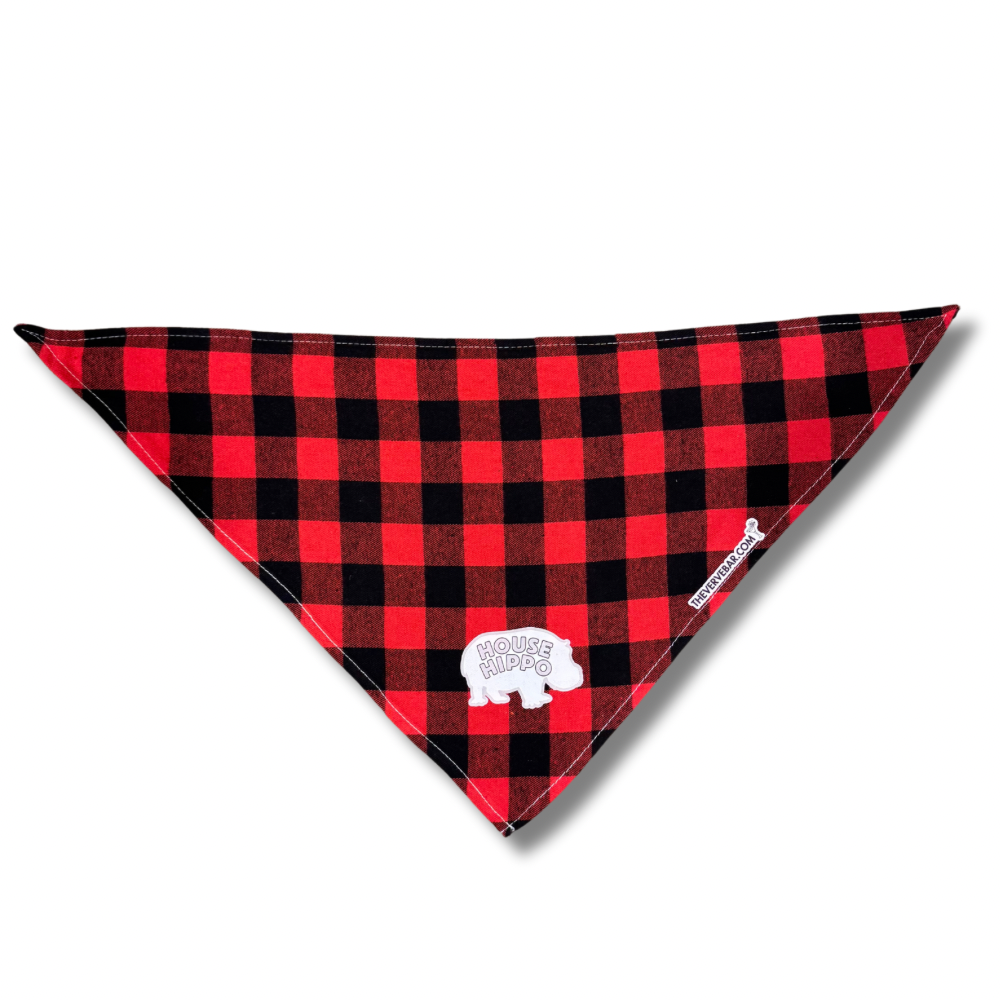 Funny Flannel Dog Bandana | House Hippo