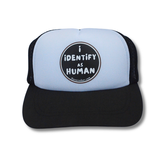 The Best Dog Hat Ever | I Identify as Human (black)