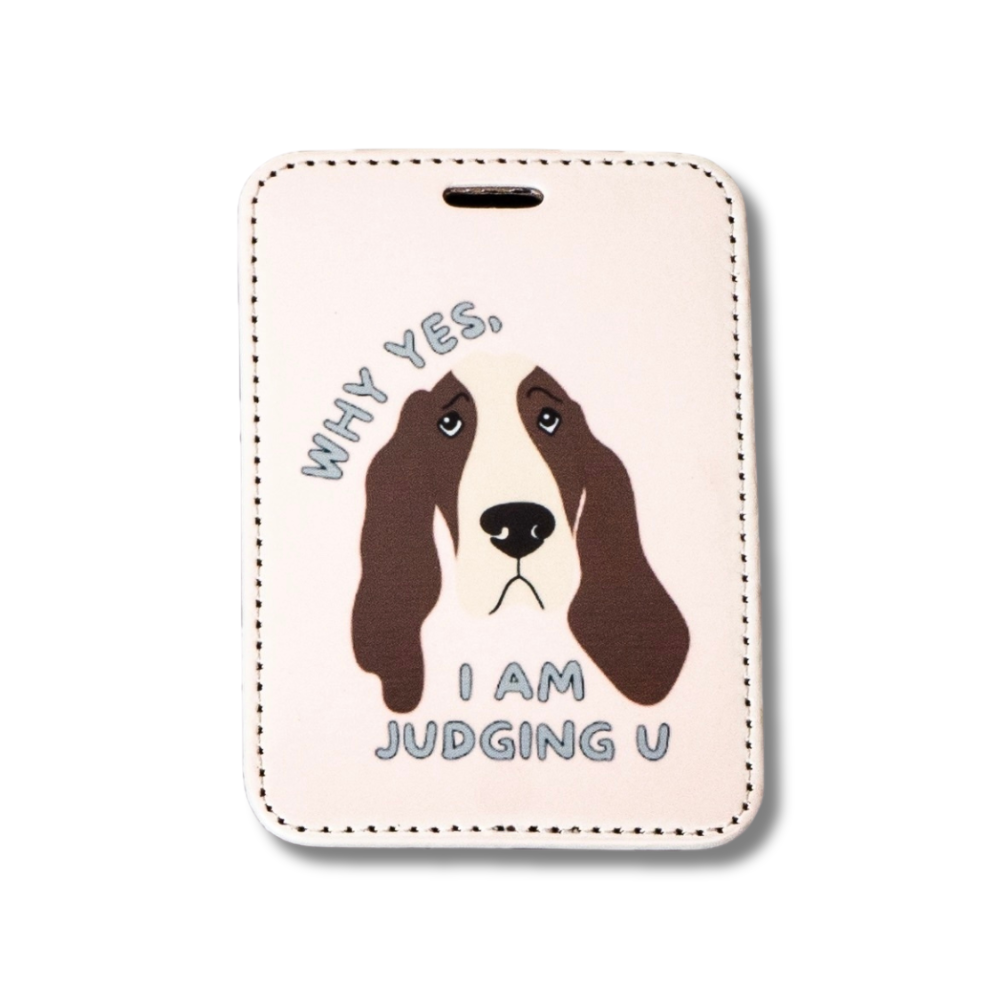 Basset Hound Luggage Tag | Travel Accessory