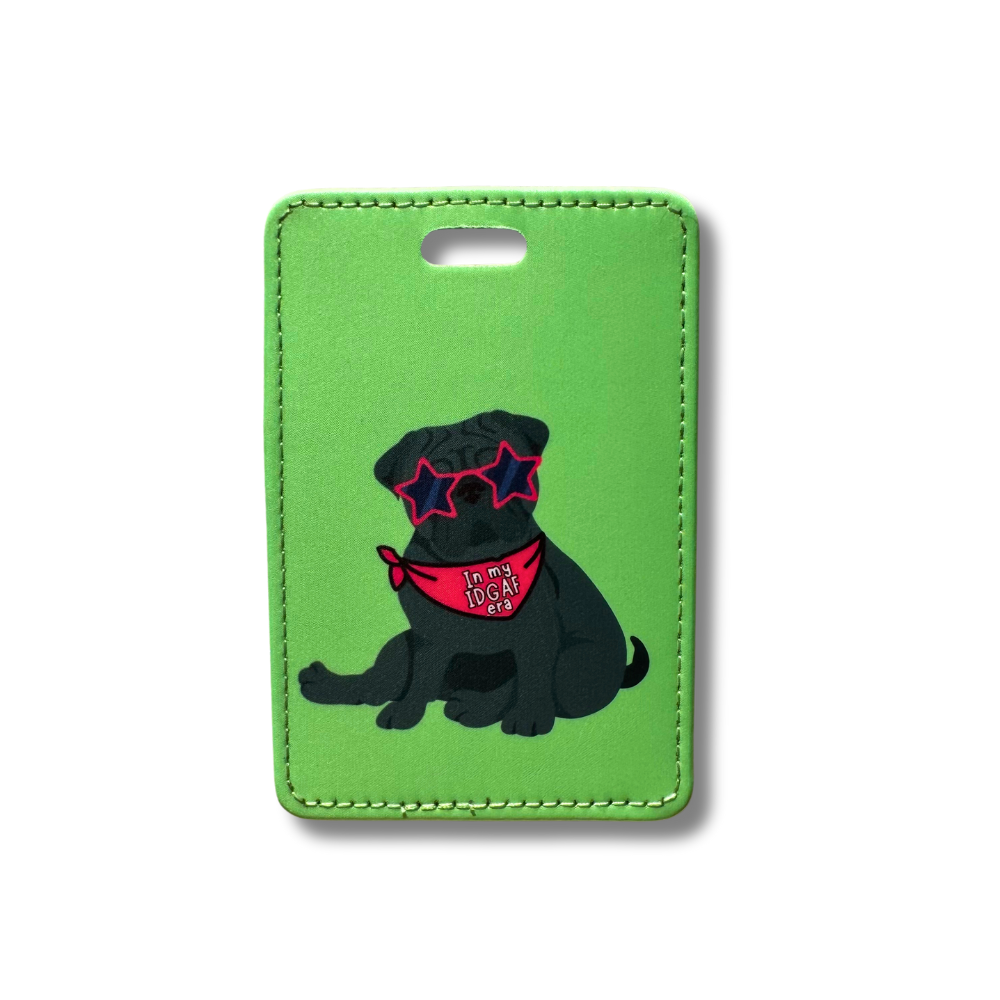 Sassy Pug Luggage Tag | Fun Travel Accessory