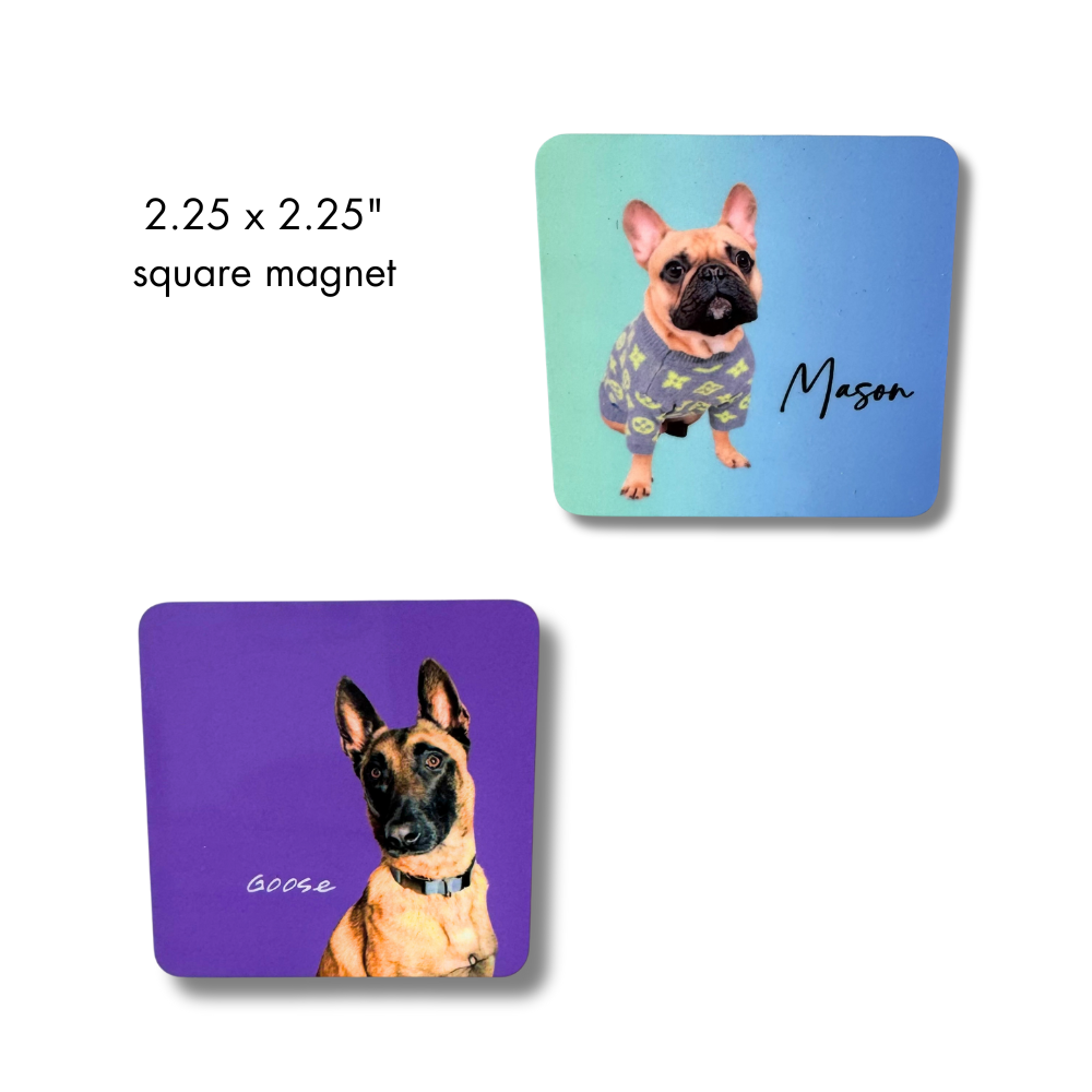 Custom Pet Magnet | Personalized Photo Gift of Dog or Cat