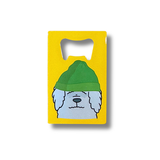 Sheepdog Cute Compact Wallet Bottle Opener