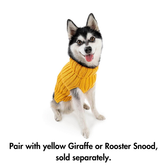 Yellow Zoo Snood brand SWEATER for dogs of all sizes