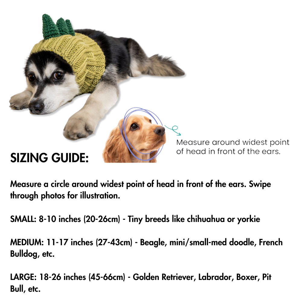 Dinosaur Snood for Dog | Fun Pup Hat for All Size Dogs