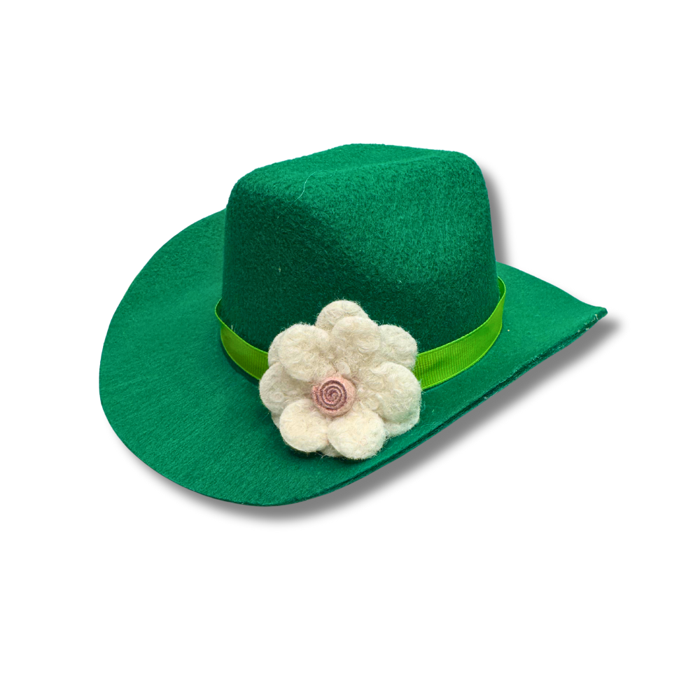 Medium Dog Hat for St. Patrick's Day | Green Dog Accessory