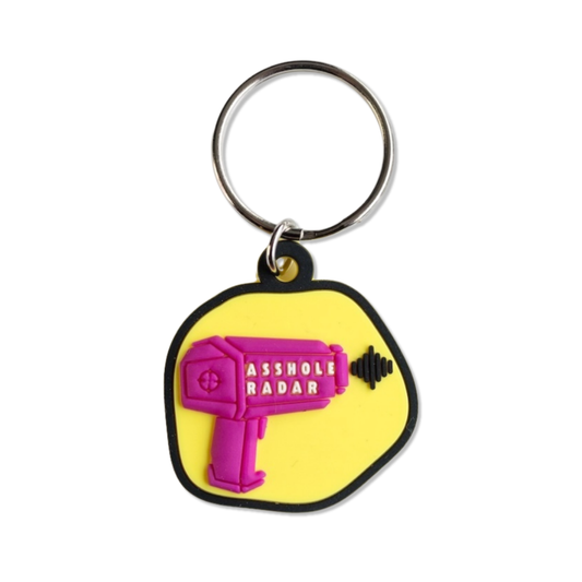 A**hole Radar - Fun Lightweight Dog Collar Charm or Keychain