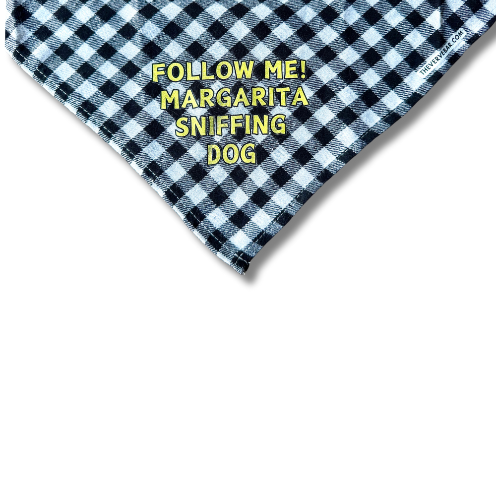 Funny Dog Bandana | Follow Me - Margarita Sniffing Dog