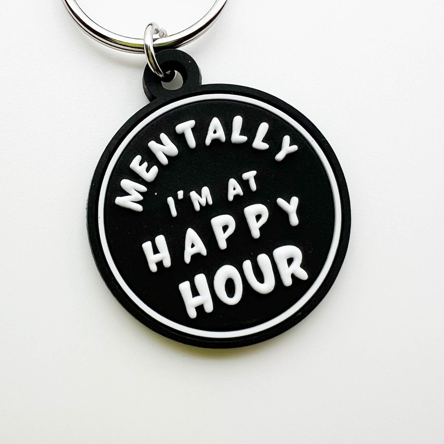 Funny Dog Collar Charm - Mentally I'm at Happy Hour