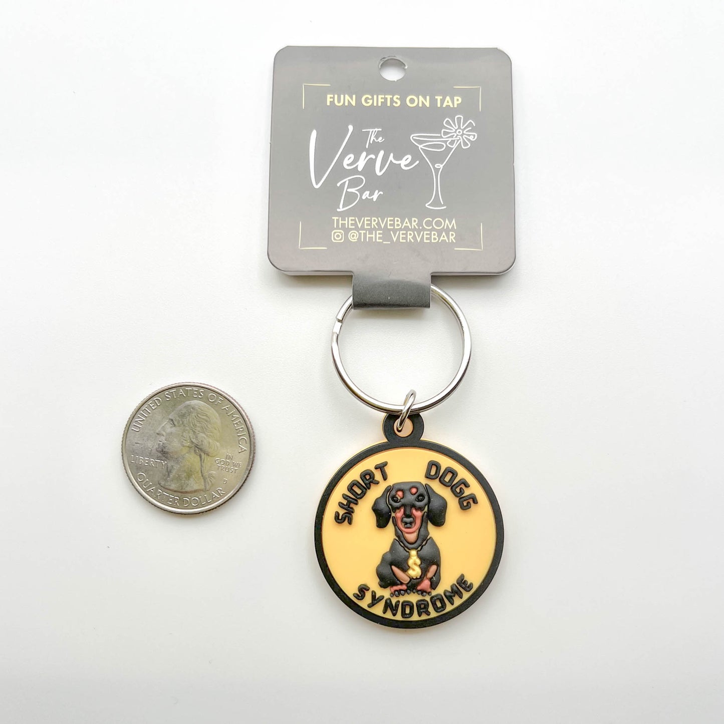 The Best Dachshund Gift 'Short Dogg Syndrome' Collar Charm