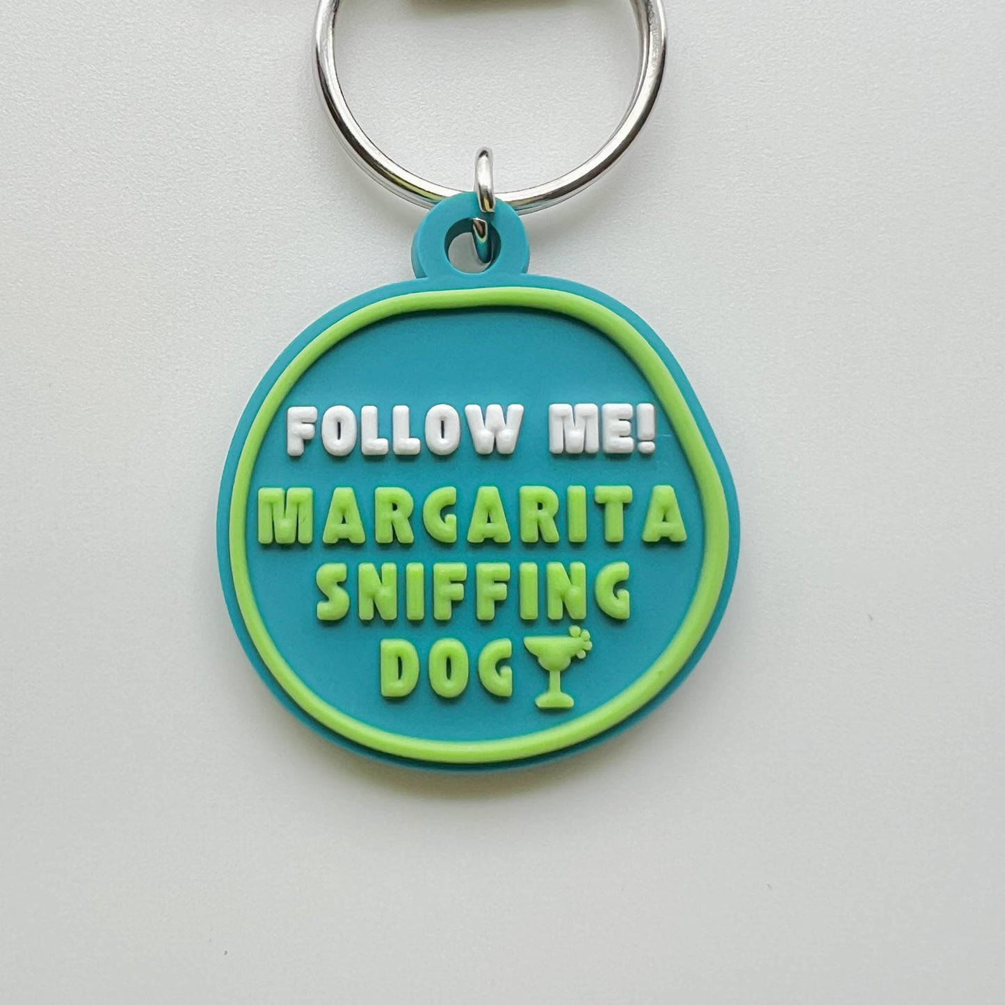 Follow Me! Margarita Sniffing Dog - Funny 3-D Dog Collar Charm