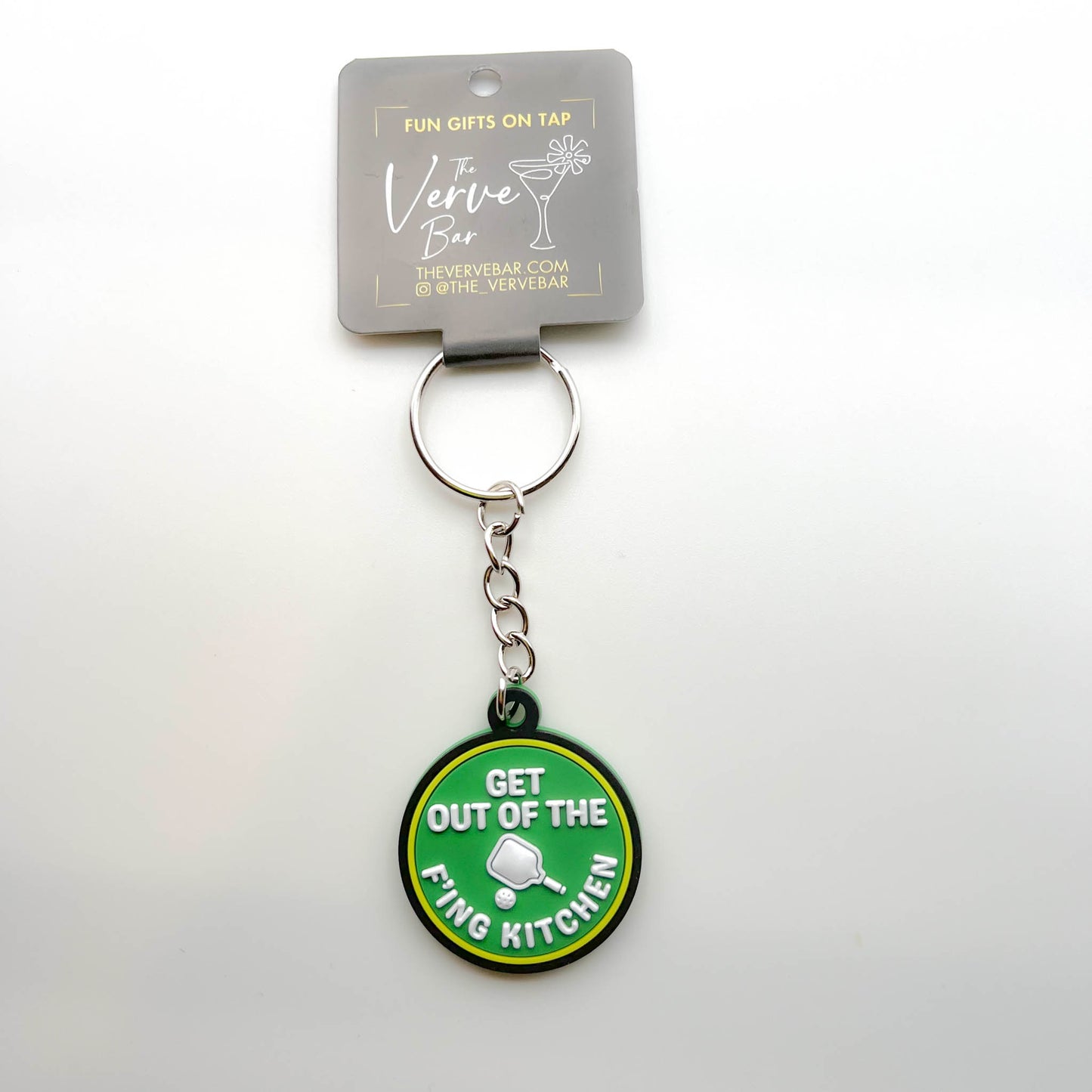Get Out of the F'ing Kitchen - Funny Pickleball Keychain