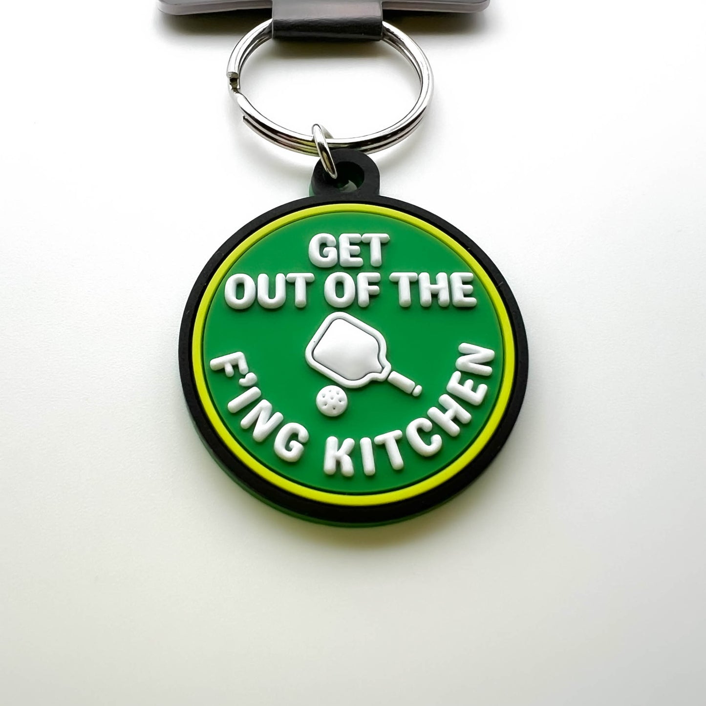 Get Out of the F'ing Kitchen 3-D Pickleball Dog Collar Charm