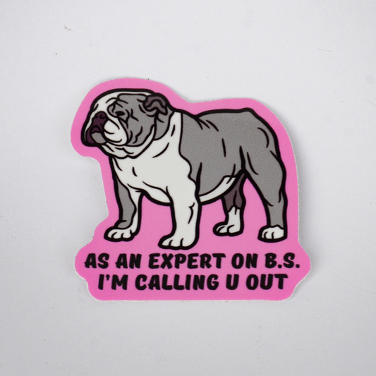 English Bulldog Sticker | Funny Dog Sticker