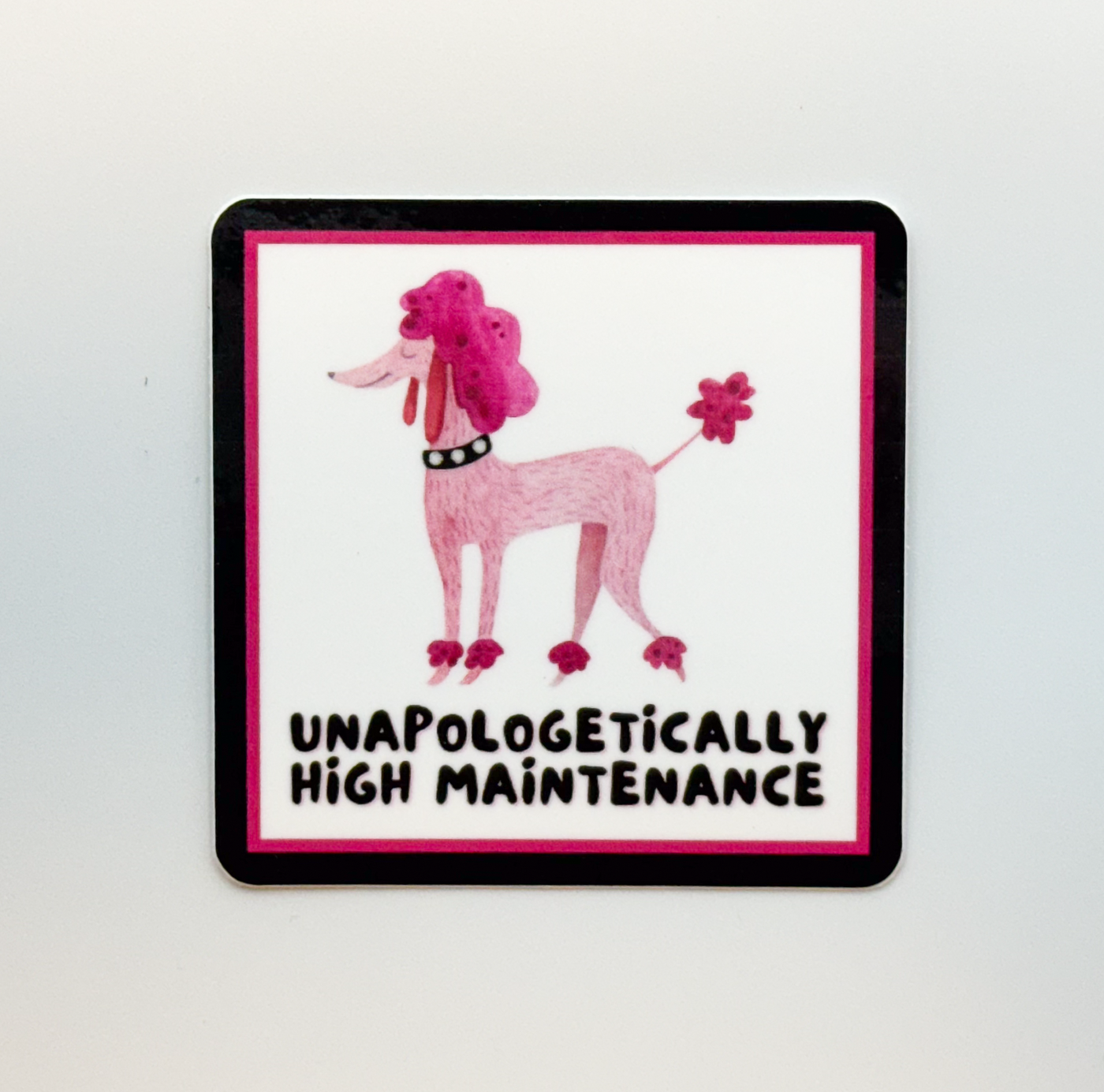 Coco The Pink Poodle - Hilarious Sassy Laptop Stickers