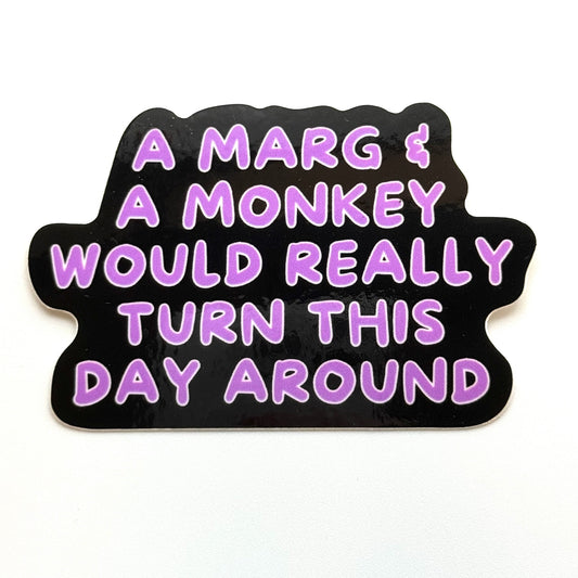 Funny Monkey Sticker / Margarita Sticker
