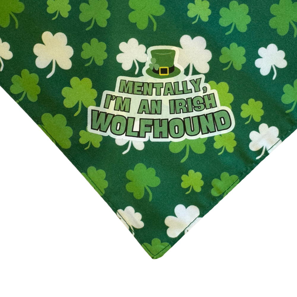 Green Clover St. Patrick's Day Dog Bandanas | 3 Sizes