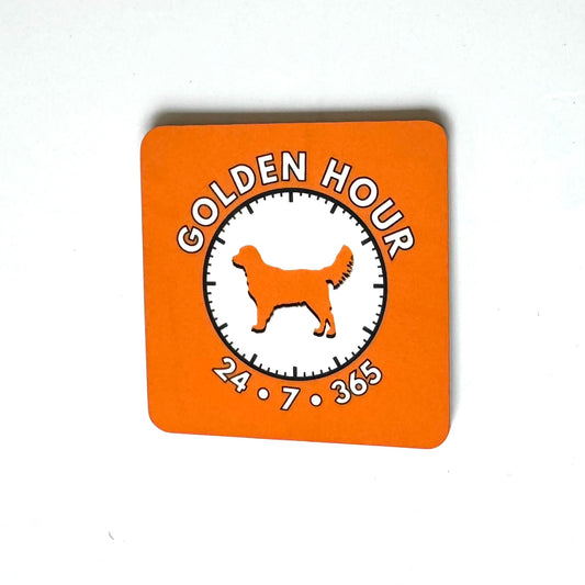 "Golden Hour" Golden Retriever Dog Magnet