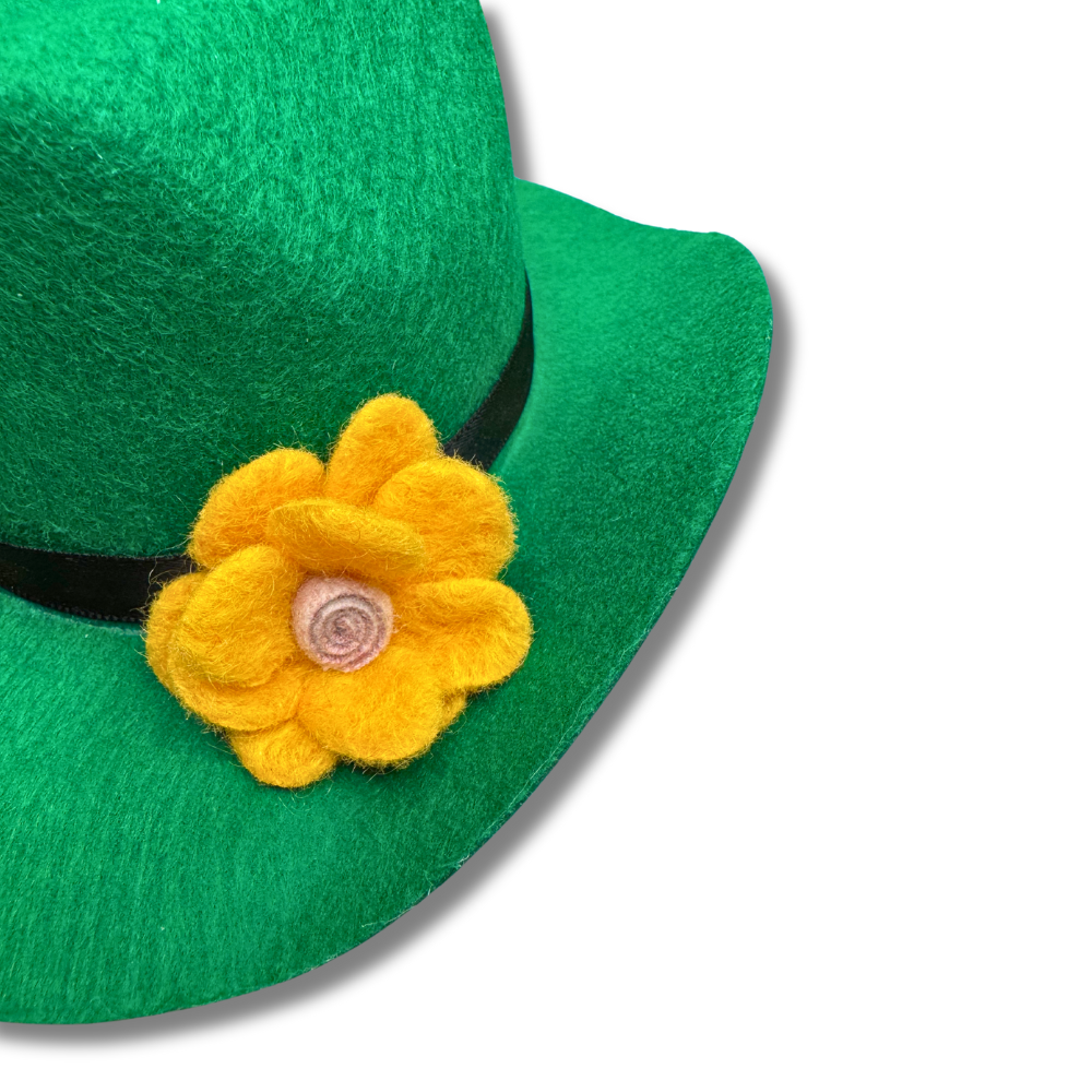 Medium Dog Hat for St. Patrick's Day | Green Dog Accessory