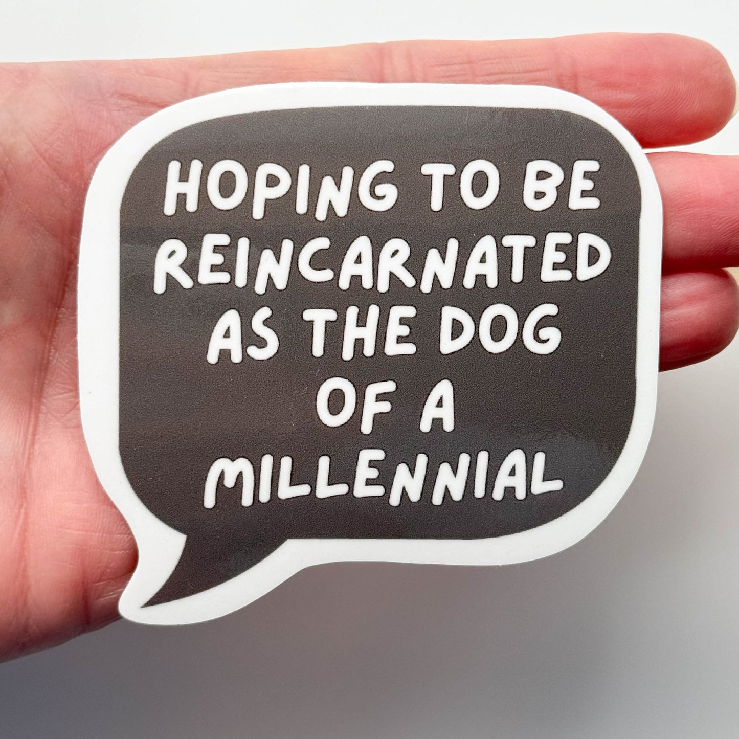 Funny Millennial Dog Parent Sticker