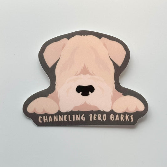 Cute Wheaten Terrier Dog Sticker