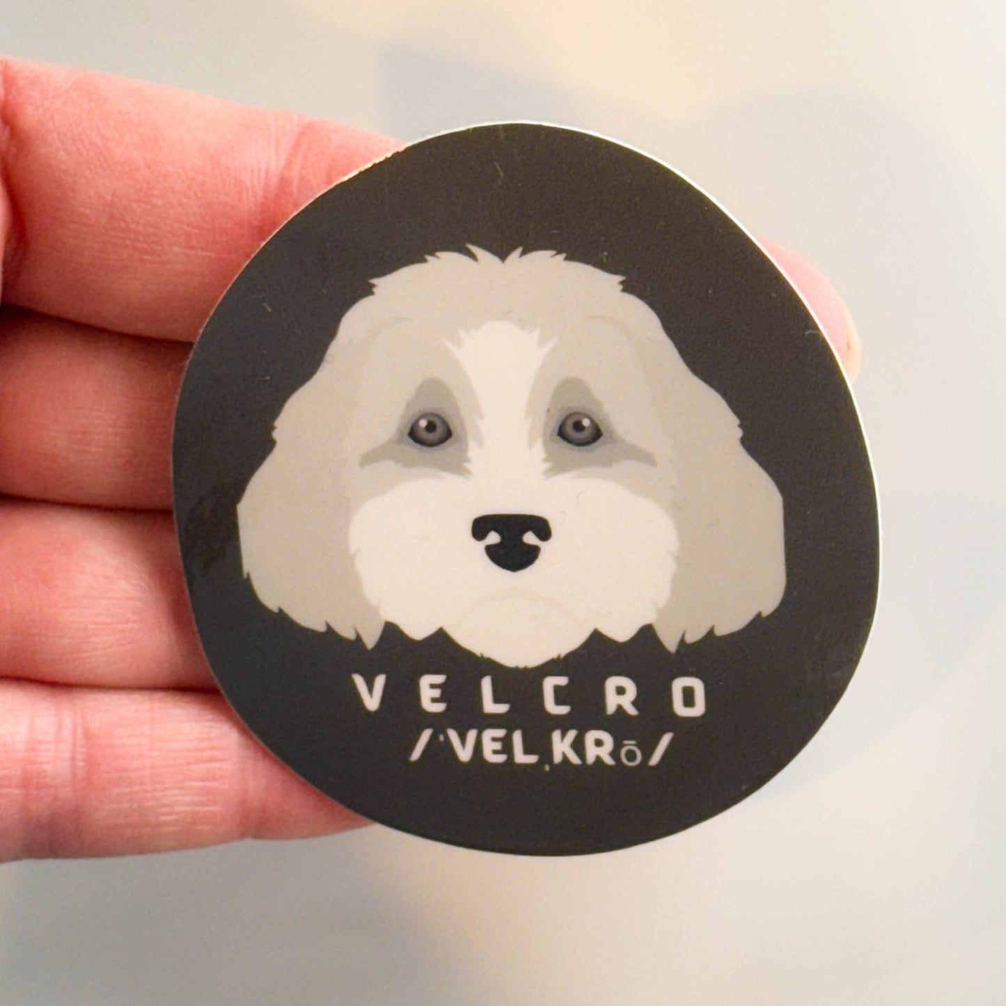Cute Velcro Dog Sticker