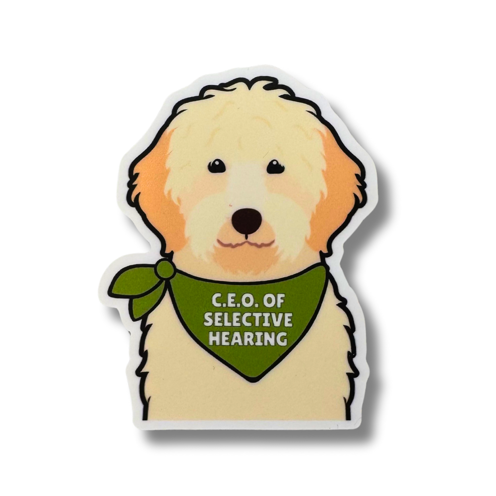 Doodle Dog Decal | Funny Waterproof Dog Sticker