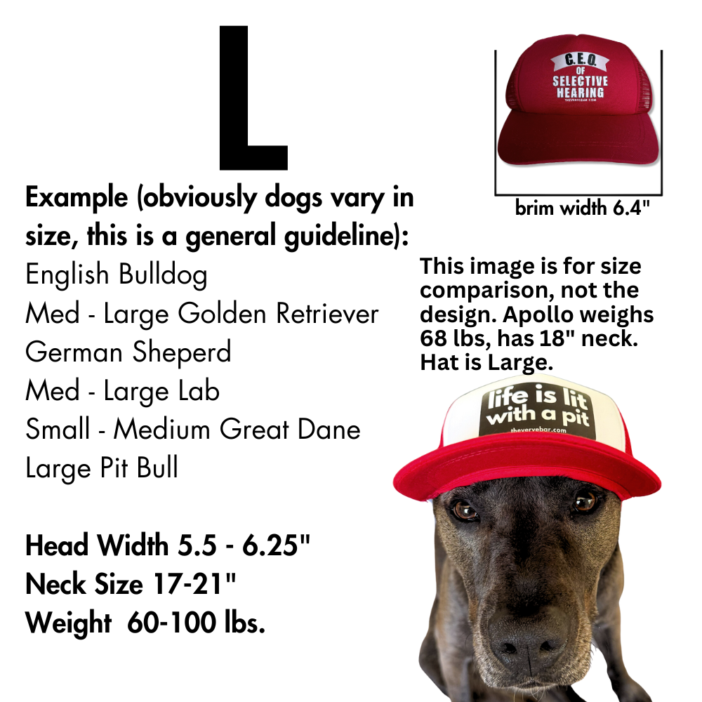 Baseball Cap for Dogs | C.E.O. of Selective Hearing