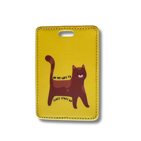 Cat Lover Suitcase ID Tag| Sassy Cat Gift